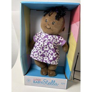 Wee Baby Stella NIB African American Black Brown Skin Black Hair Purple Outfit